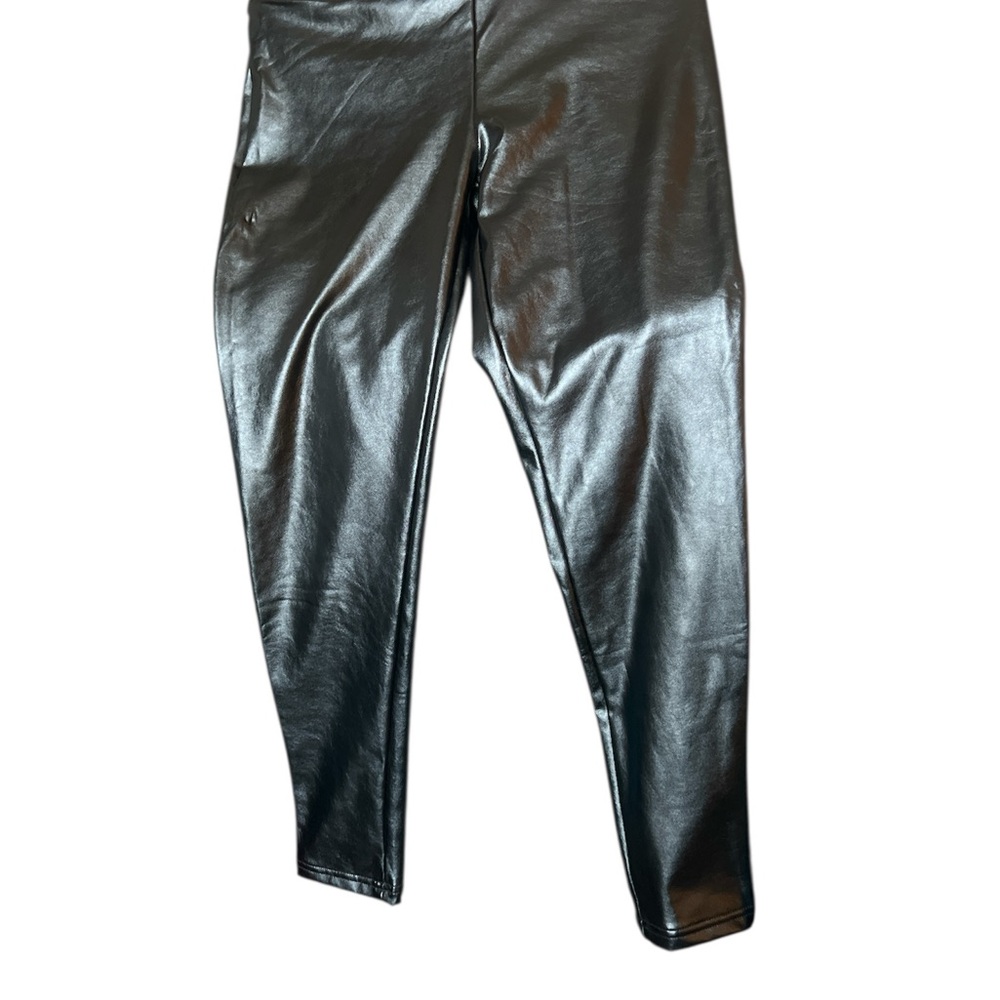 Vince Camuto Black Faux Leather skinny Leggings size Medium